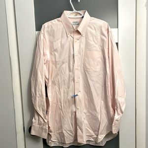 Citman Bros est. 1978 Men's Tailored Fit Long Sleeve Button Down, L, Salmon